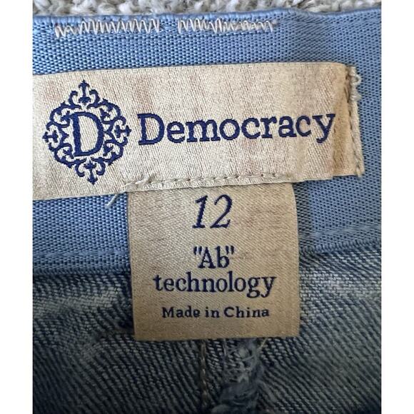 Democracy Ab Technology Sky Rise Denim Jeans Stretch Womens Size 12 Slimming NWT - Picture 2 of 8